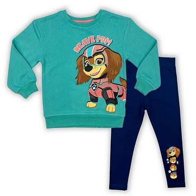 Paw Patrol Ensemble 2Pc Tunique/Legging - Vert/Marine - 2T