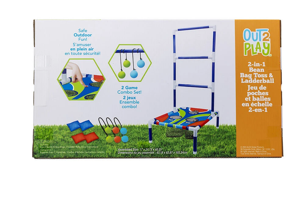 O2P 2 In 1 Bean Bag Toss / Ladderball