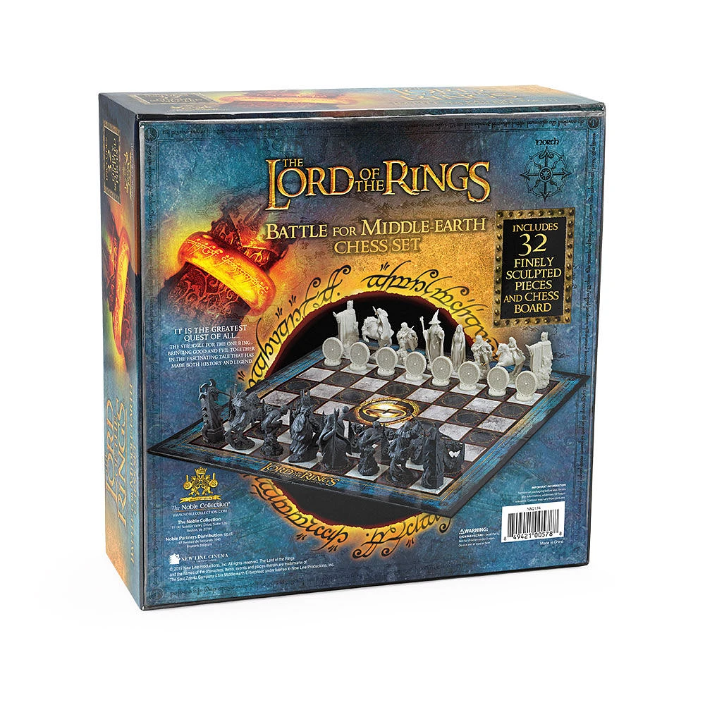 The Noble Collection Lord Of The Rings Chess Set: Battle For Middle-Earth - English Edition