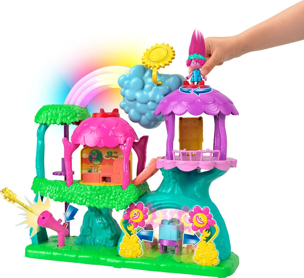 Imaginext-DreamWorks Trolls-Coffret Cabane Arc-en-ciel - Notre exclusivité