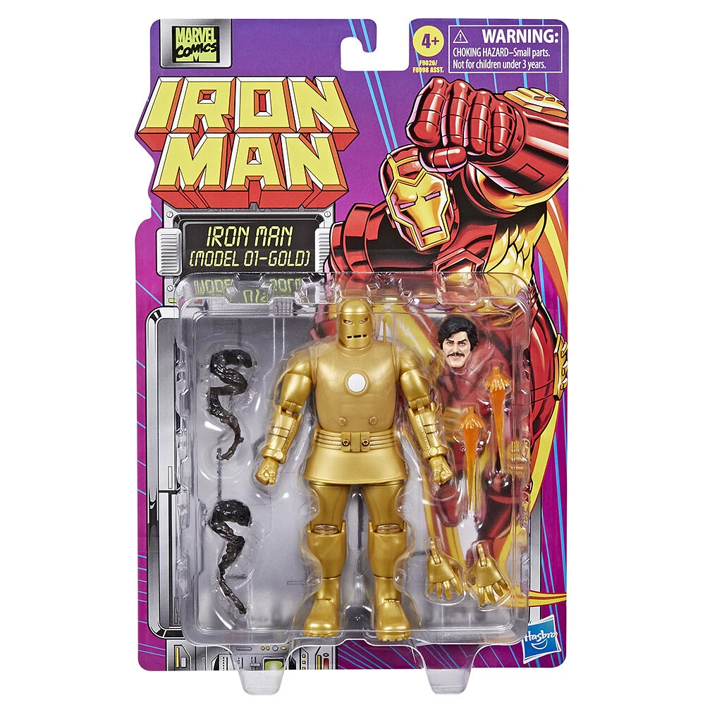 Marvel Legends Series Iron Man (Model 01 - Gold) Comics Action Figure