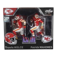 Figurines NFL Posed 7 pouces 2-Pack - Patrick Mahomes/Travis Kelce (Kansas City Chiefs)