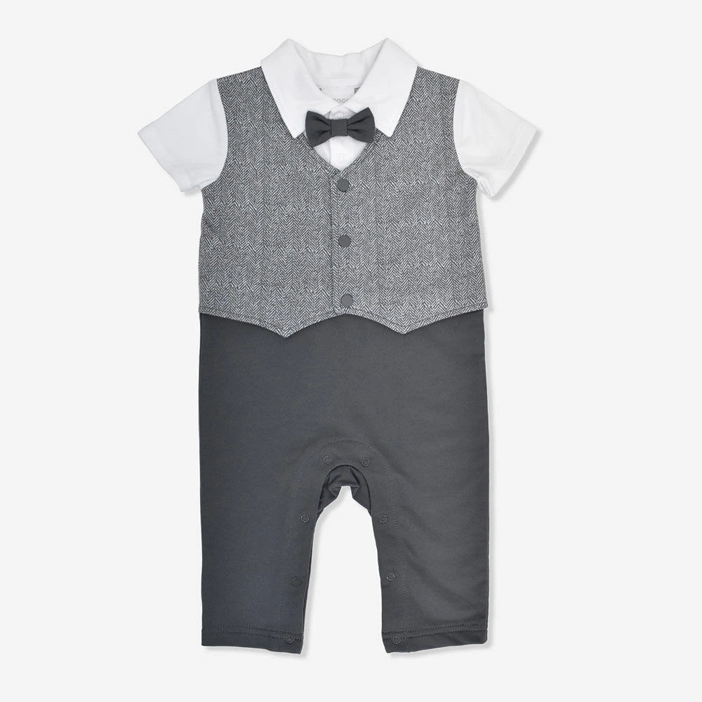 Rococo Vest Coverall Charcoal