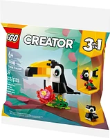 LEGO Creator 3 in 1 Tropical Toucan - Transforms from Toucan to Fish to Penguin - Travel Toy for Kids - 30688