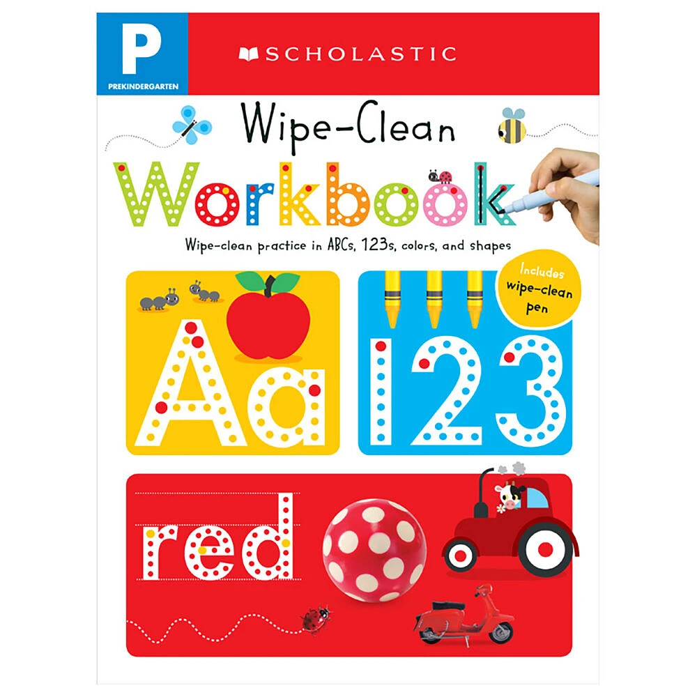 Scholastic Early Learners: Pre-K Wipe-Clean Workbook - Édition anglaise