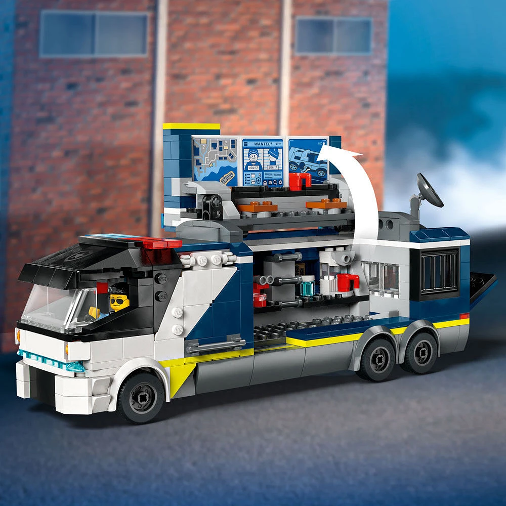 Jouet LEGO City Le camion laboratoire mobile de la police scientifique 60418