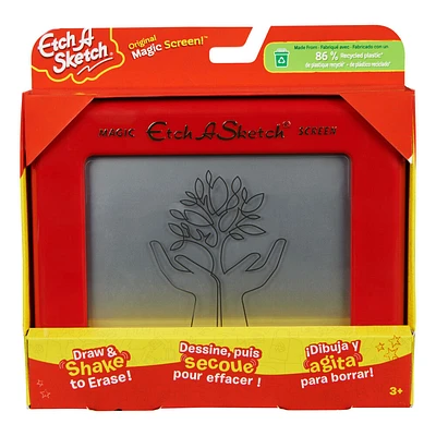 Etch A Sketch, Original Magic Screen, 86% Recycled Plastic, Sustainably-minded Classic Kids Creativity Toy