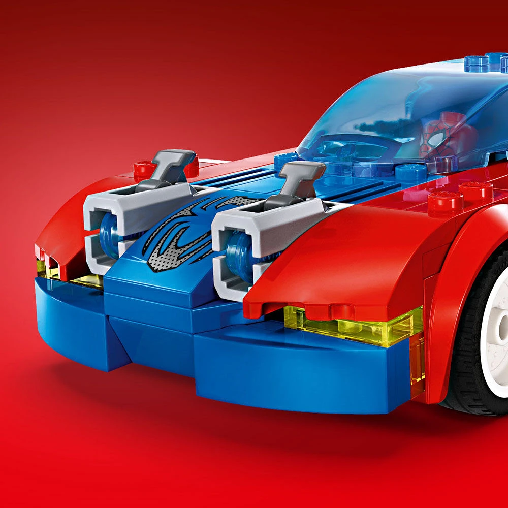 LEGO Marvel La voiture de course de Spider-Man et le Bouffon vert venomisé 76279