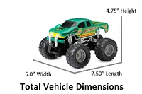 1:24 R/C Bigfoot Monster Truck Assortment (Choose Blue Flame or Snake Bite)