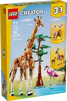 LEGO Creator 3 in 1 Wild Safari Animals Set, Giraffe, Gazelles or Lion Toy 31150