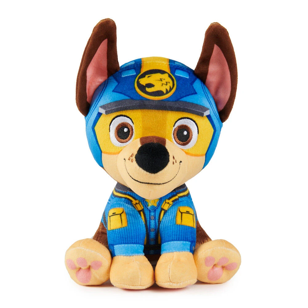 PAW Patrol Jungle Pups, Peluche Chase de 20,3 cm, animal en peluche