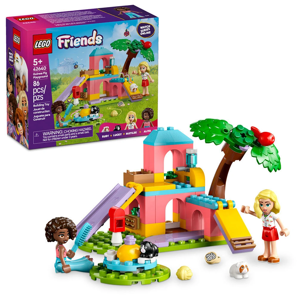 LEGO Friends L'aire de jeu des cochons d'Inde, Ensemble de construction de jeu d'imitation, Jouet 42640