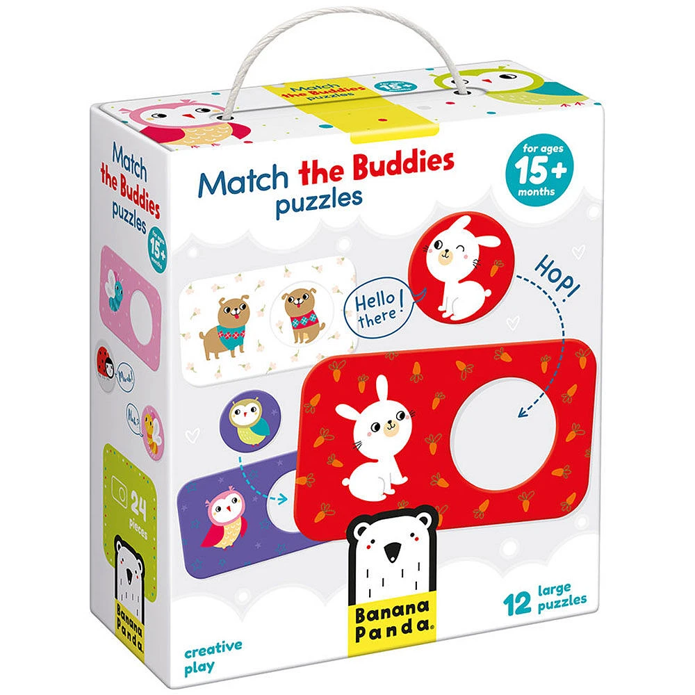 Banana Panda Faites correspondre les puzzles de copains (12 puzzles) - Édition anglaise - Notre exclusivité