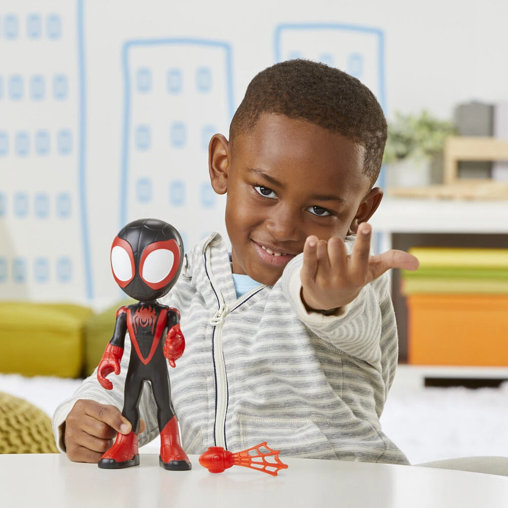 Marvel Spidey and His Amazing Friends Supersized Miles Morales: Spider-Man Action Figure