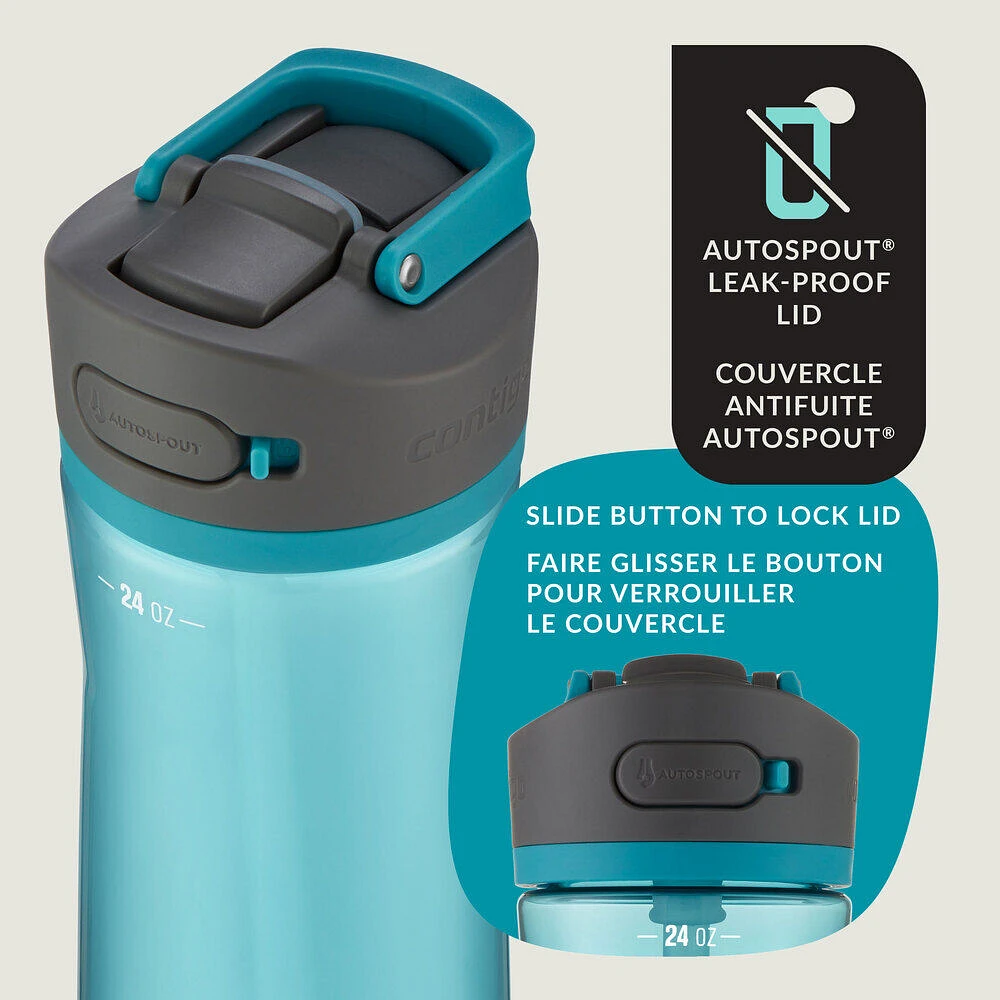 Bouteille d’eau Ashland 2.0 avec couvercle AUTOSPOUT, genévrier, 709 ml