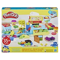 Supermarché en folie Play-Doh avec caisse enregistreuse, 37 pièces et 10 pots