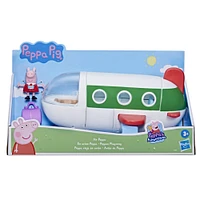 Peppa Pig Peppa's Adventures, En avion Peppa, jouet préscolaire avec roues qui roulent vraiment, 1 figurine et 1 accessoire