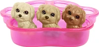 Coffret Barbie Naissance des Chiots avec Poupée Barbie (Brune, 29cm)