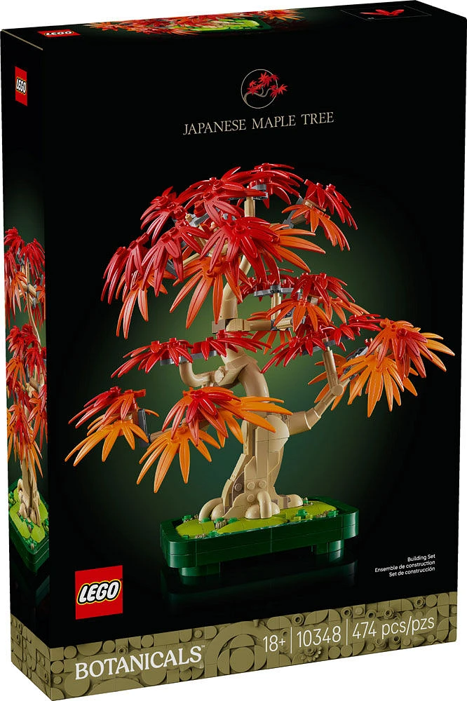 LEGO Botanicals Japanese Red Maple Bonsai Tree - Home Decor DIY Kit for Adults 18+ - 10348