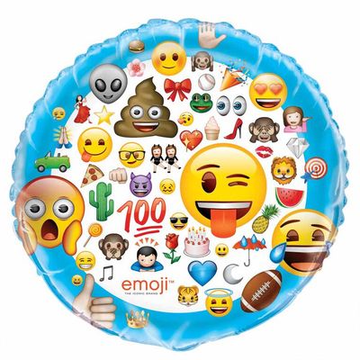 Emoji Giant Round Foil 34"