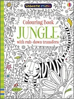 Usborne Minis: Colouring Book Jungle With Rub-Down Transfers - Édition anglaise