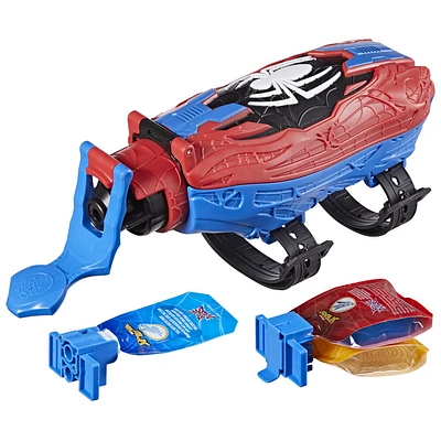 Marvel Spider-Man Real Webs, Lance-toile ultime, blaster 2-en-1, jouet de déguisement Spider-Man, jouets Spider-Man à partir de 5 ans