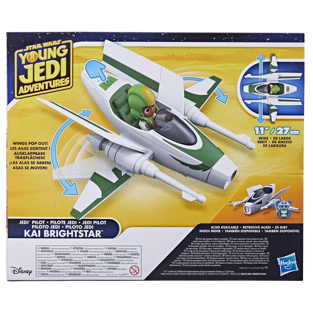 Star Wars Young Jedi Adventures Jedi Pilot Kai Brightstar, Star Wars Toys, Preschool Toys (4 Inch-Scale)