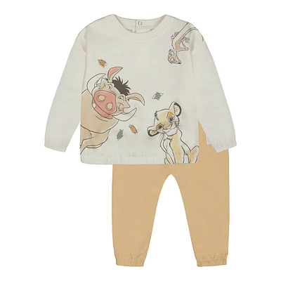 Le Roi Lion ens.Jogger en Pollaire Unisexe Beige