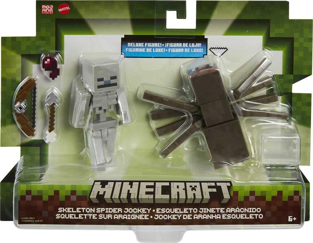 Minecraft - Coffret de 2 figurines articulées de 7,62 cm (3,25 po)