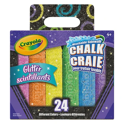 Crayola Glitter Chalk, 24 Count