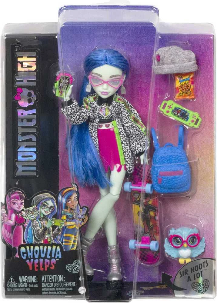 Monster High- Poupée avec animal et accessoires - Ghoulia Yelps