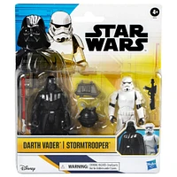 Star Wars Epic Hero Series Darth Vader & Stormtrooper 4 Inch Action Figures, Star Wars Toys