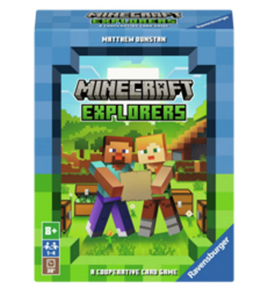 "Ravensburger 21580 Explorateurs de Minecraft - Jeu de cartes coopératif pour 2-4 personnes de 8 ans et plus"