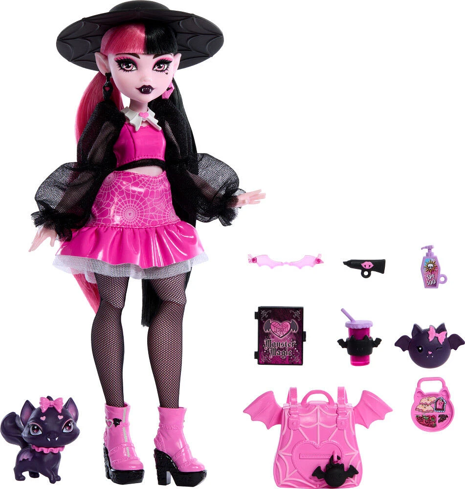 Monster High Draculaura Fashion Doll with Pet Count Fabulous and Accessories