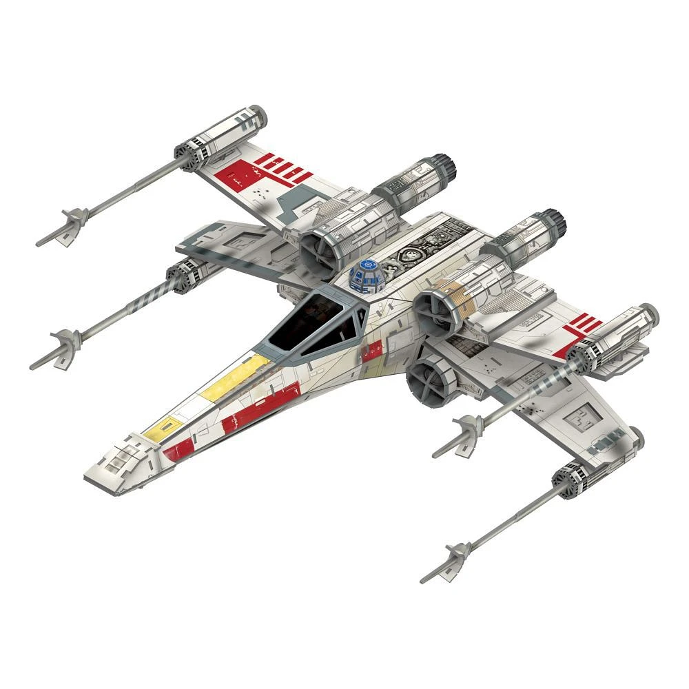 4D Build, Star Wars T-65 X-Wing Starfighter, 3D Paper Model Kit, 160 Piece Paper Model Kit