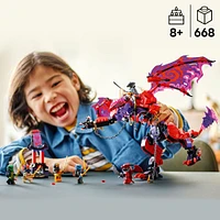 LEGO NINJAGO Thunderfang Dragon of Chaos - Building Toy for Kids, Boys and Girls, Ages 8+ - 71832