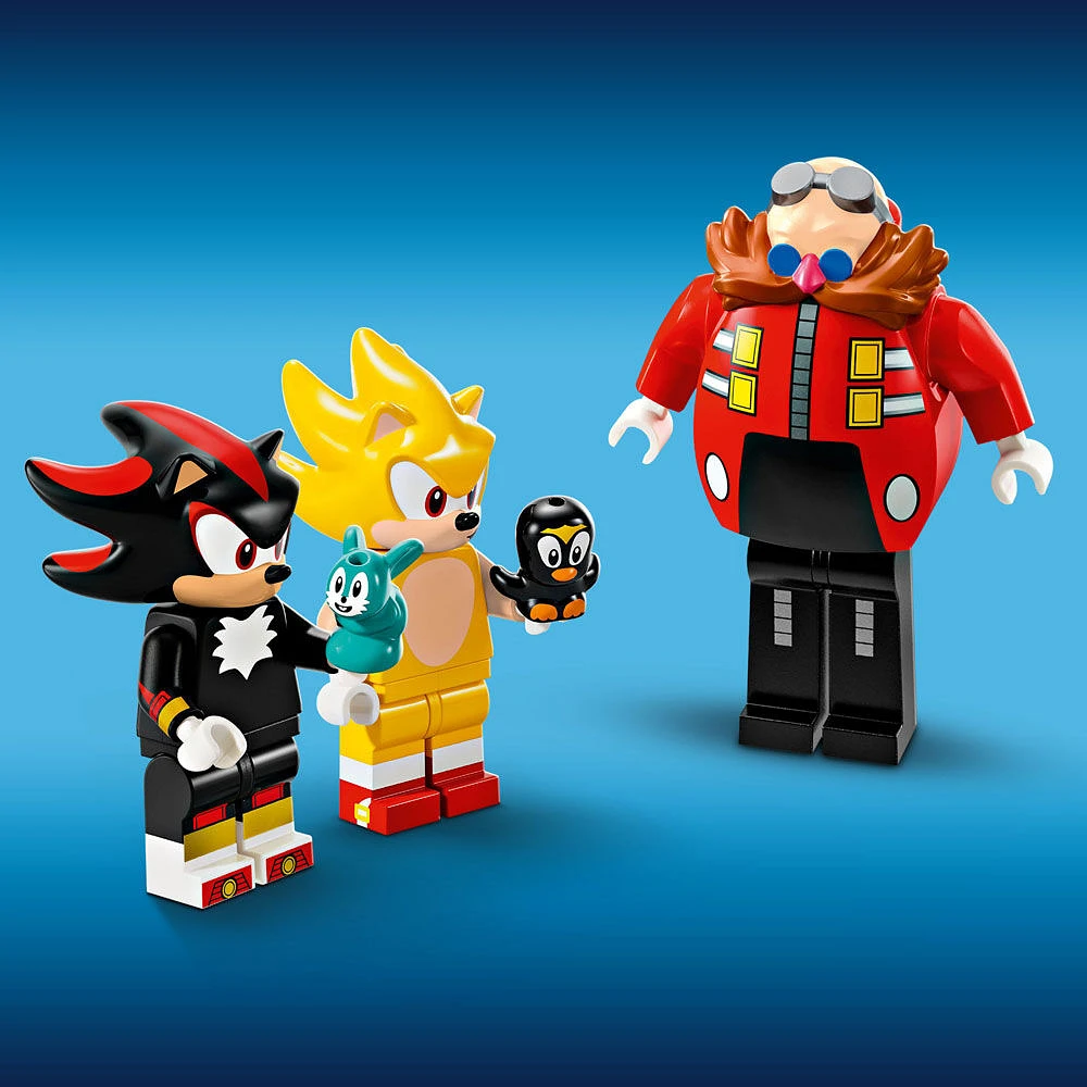 LEGO Sonic the Hedgehog: Super Sonic vs. Egg Drillster Gaming Toy with Shadow and Dr. Eggman, 76999