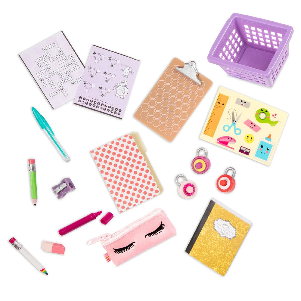 Classroom Cool Locker Set, Our Generation, Ensemble de casier pour poupées de 18 po