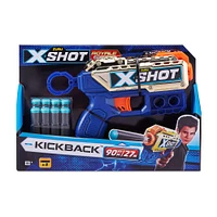 Lanceur de fléchettes en mousse X-Shot Excel Kickback Édition royale (8 fléchettes) par ZURU