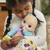 Baby Alive Soft 'n Cute Doll, Blonde Hair, 11-Inch First Baby Doll Toy, Washable Soft Doll, Teether Accessory