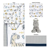 Sammy & Lou 4 Piece Crib Bedding Set - Zambia