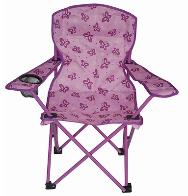 Sizzlin' Cool - Chaise en tissu imprimé junior - papillons mauves