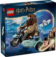 LEGO Harry Potter Hagrid & Harry's Motorcycle Ride Building Toy - Kids Motorcycle Toy for Boys and Girls - 76443