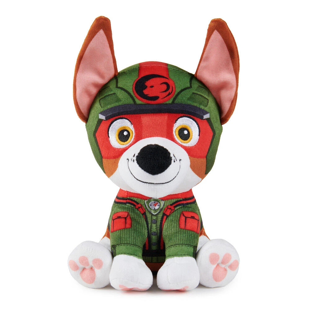 PAW Patrol Jungle Pups, Peluche Tracker de 20,3 cm, animal en peluche