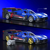 Mattel Brick Shop Hot Wheels Cadillac Project GTP Hypercar Building Toy Kit (236 Pieces), for Collectors