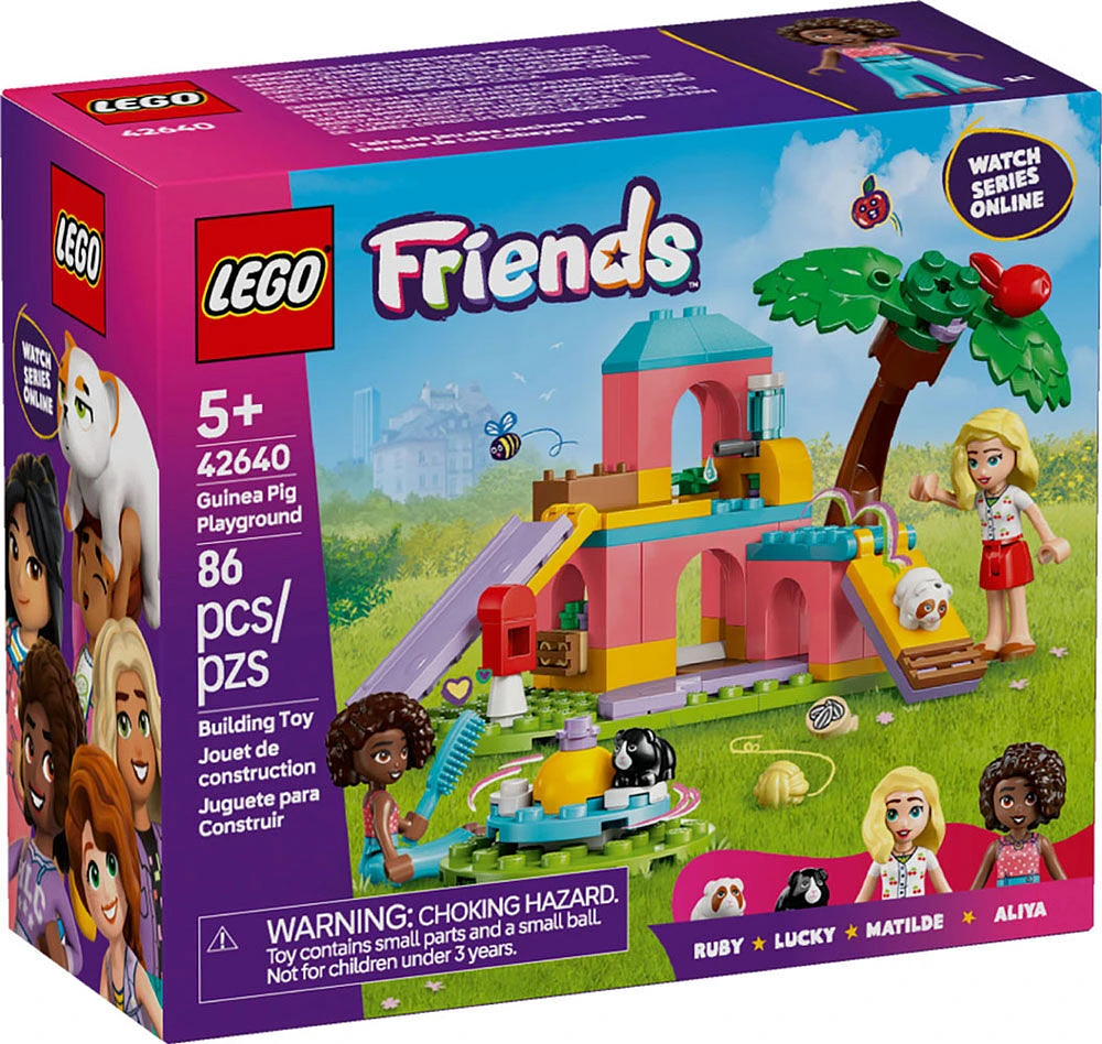 LEGO Friends Guinea Pig Playground - Building Toy Pretend Play Set - with 2 Minidolls - 42640