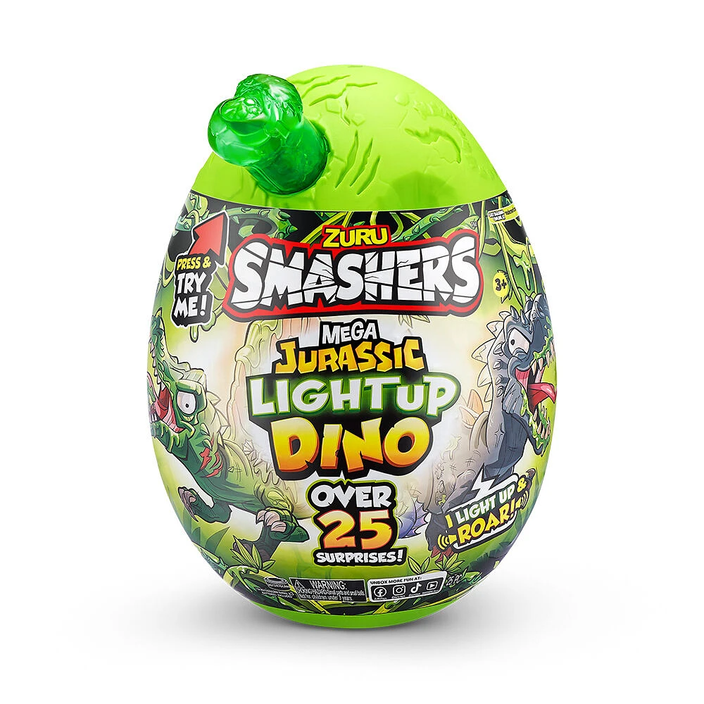 Smashers Mega Jurassic Light Up Dino Egg by ZURU