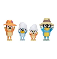 Bluey Holiday Figure 4-Pack Family Trip