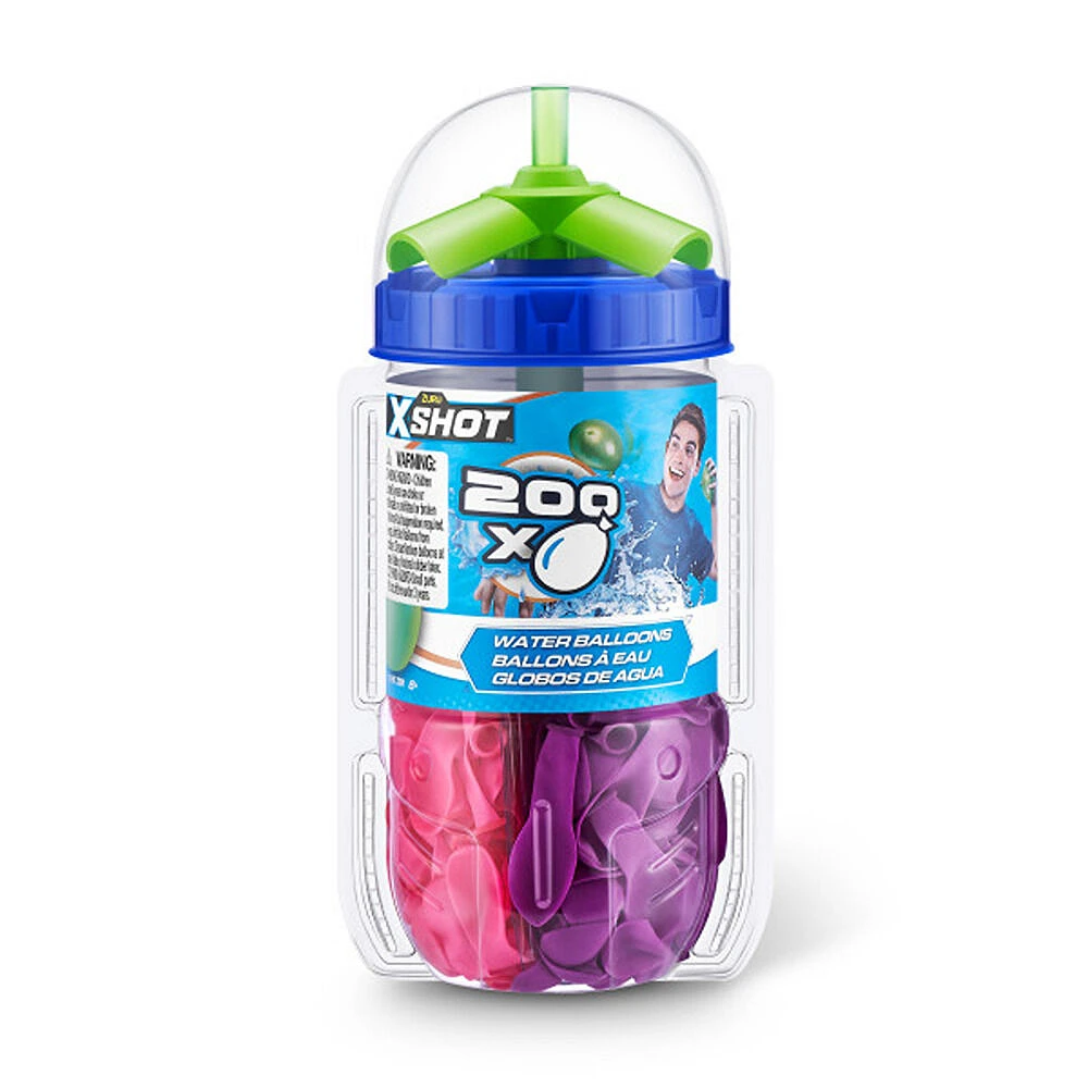 Lot de 200 ballons à eau Zuru X-Shot Water Warfare (les couleurs peuvent varier)