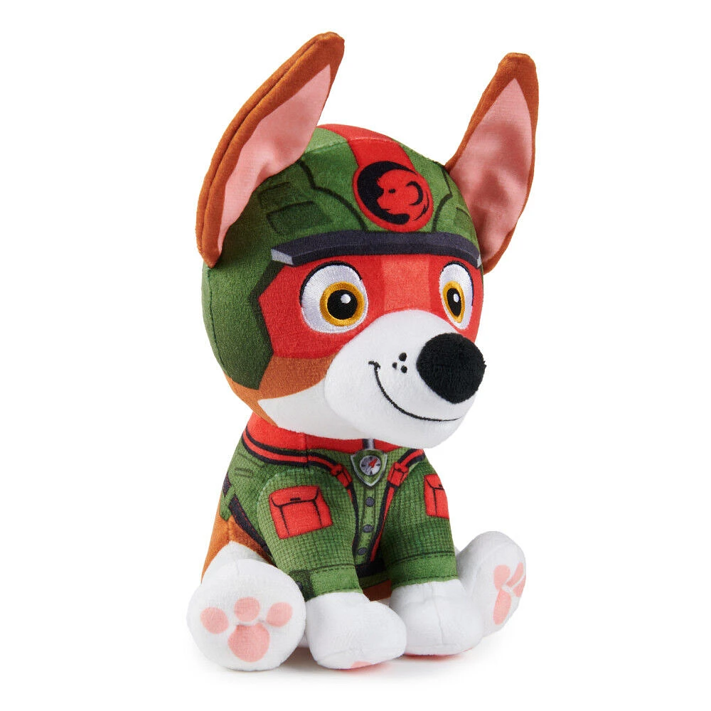 PAW Patrol Jungle Pups, Peluche Tracker de 20,3 cm, animal en peluche